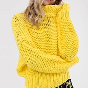 NEW Free People $108 Chunky Look@Me Sweater! 0-2-4